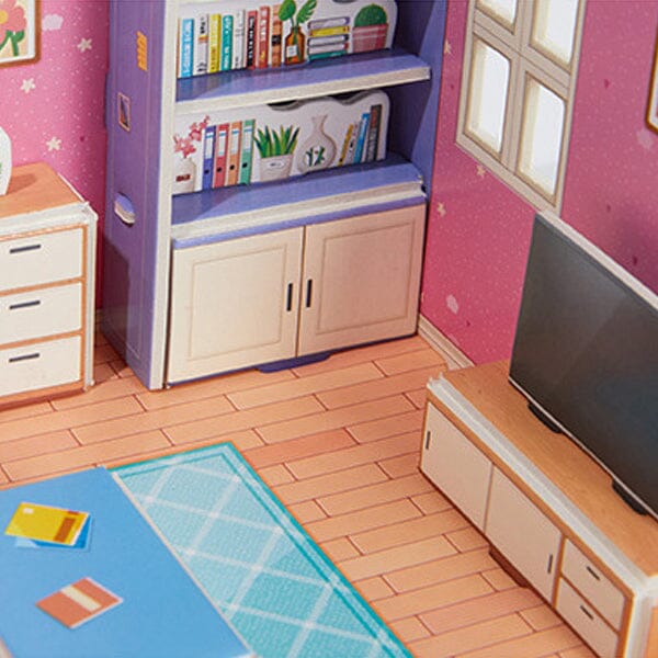 "Sank 3D stereorumspussel för barn, interaktiva leksaker, färgglada bitar, stimulerande design för fantasi och motorik"