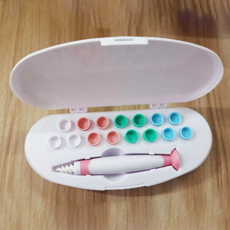 "Silikon öronskredar verktygsset med färgglada tvättbara spetsar, perfekt för öronhygien på resor och hemma."
