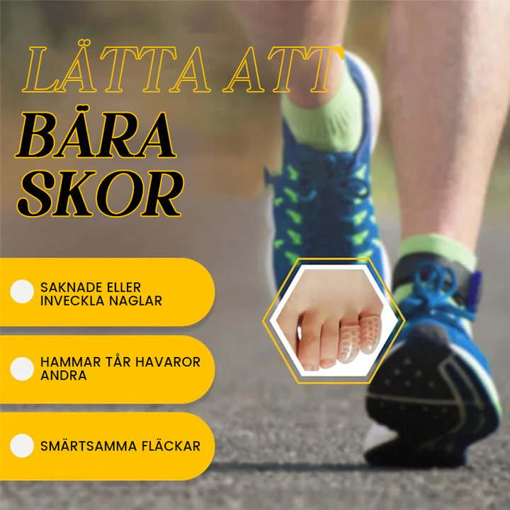 "Silikon tåskydd i genomskinligt material för personlig komfort och smärtlindring, idealiska för liktornar och blåsor."