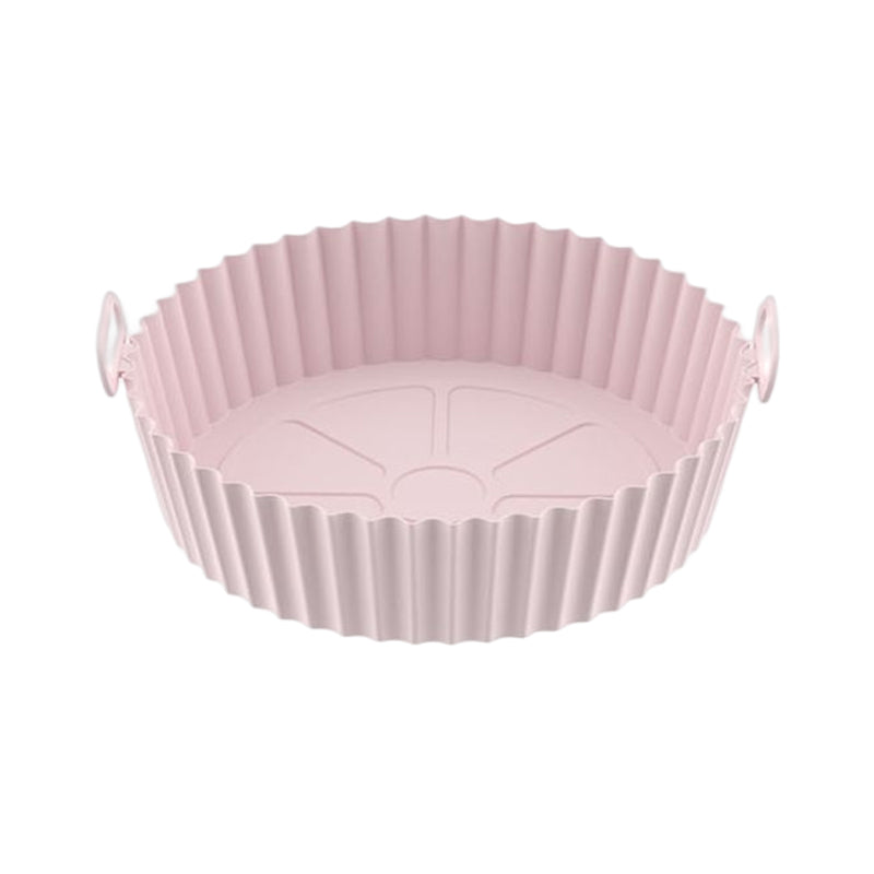 "Silikonbakplåt för Airfryer, återanvändbar, non-stick, flerfärgad. Mått: 20x17,5x5 cm. Perfekt för bekväm matlagning."