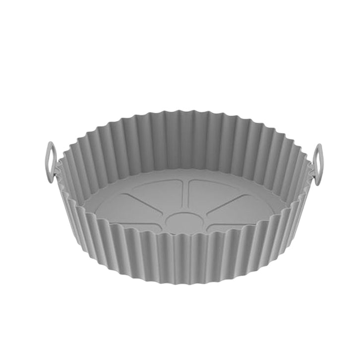 "Silikonbakplåt för Airfryer, återanvändbar, non-stick, flerfärgad. Mått: 20x17,5x5 cm. Perfekt för bekväm matlagning."