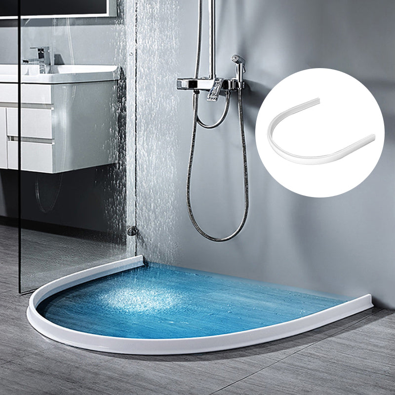 "Silikonlist för badrum, anpassad installation, vattenavvisande i vit färg, flexibel design, skyddar mot fukt."