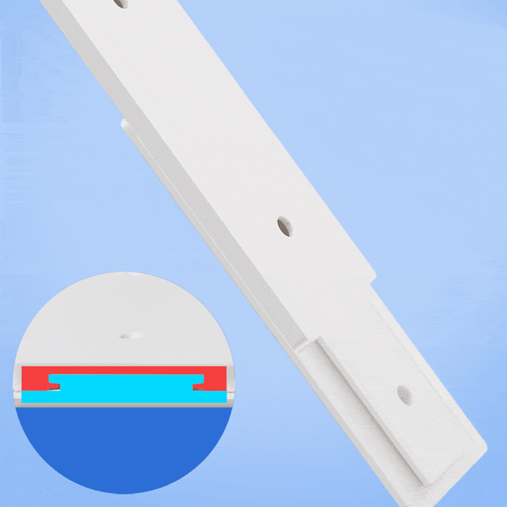 "Självhäftande vit vägghållare, stilren design, starkt lim, 10.2x4cm, för hem och kontor, hög bärkraft, ABS-material"