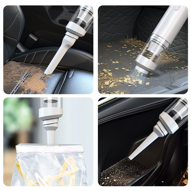 "Sladdlös mini bildammsugare, lätt och kompakt, för effektiv bilrengöring med kraftfull sugförmåga och multifunktionella verk