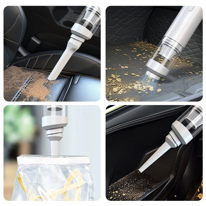 "Sladdlös mini bildammsugare, lätt och kompakt, för effektiv bilrengöring med kraftfull sugförmåga och multifunktionella verk
