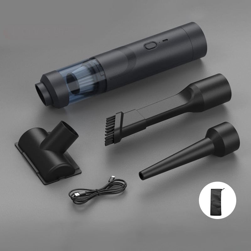 "Sladdlös mini bildammsugare, lätt och kompakt, för effektiv bilrengöring med kraftfull sugförmåga och multifunktionella verk