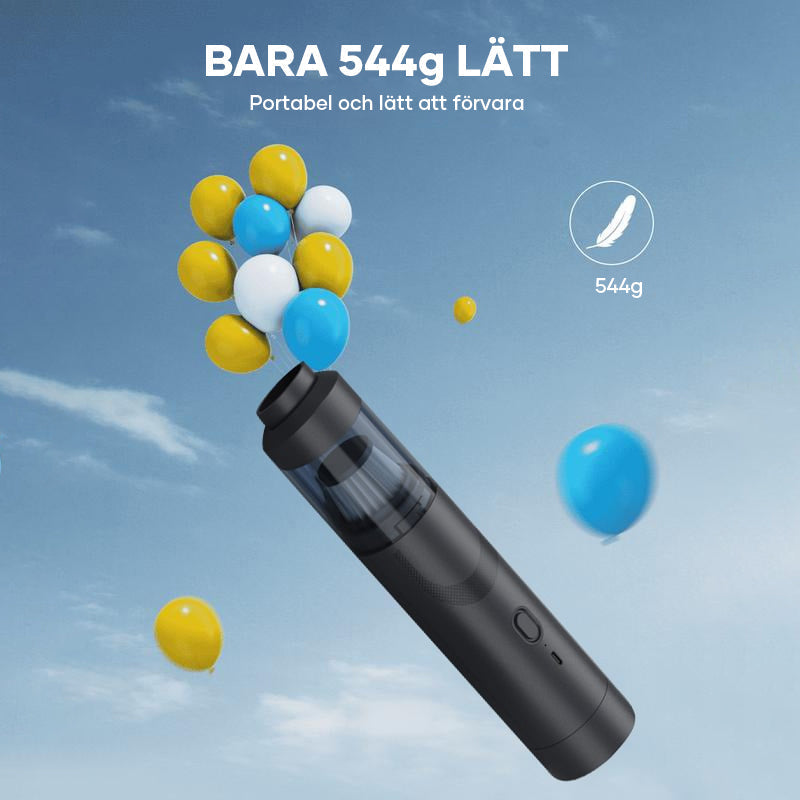 "Sladdlös mini bildammsugare, lätt och kompakt, för effektiv bilrengöring med kraftfull sugförmåga och multifunktionella verk