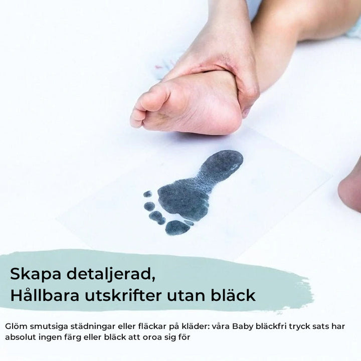 "Smutsfritt bebis hand- och fotavtryckskit, säker och giftfri, pastellfärger med ramar för minnessaker, barn & bebisar."