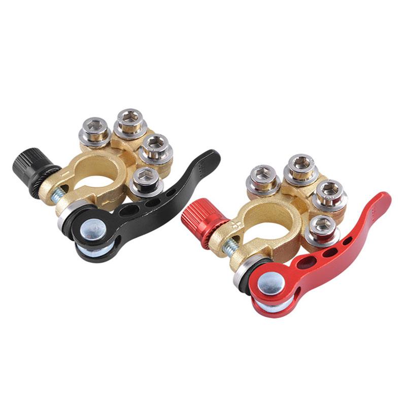 "Snabbkoppling av batteriklämma för biltillbehör, mässing, enkel spakmanöver, motverkar korrosion, passande för alla fordon"