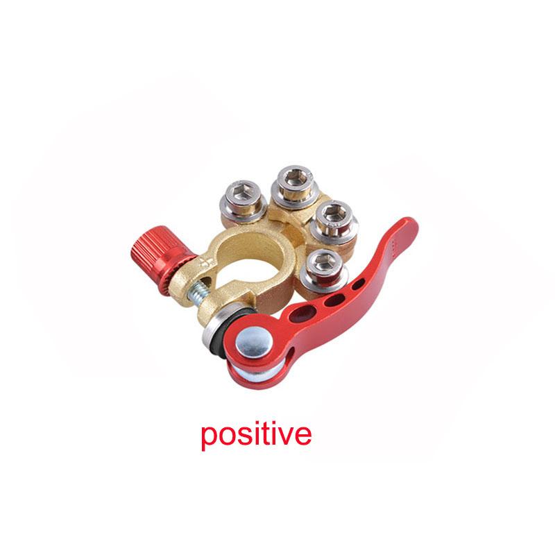 "Snabbkoppling av batteriklämma för biltillbehör, mässing, enkel spakmanöver, motverkar korrosion, passande för alla fordon"