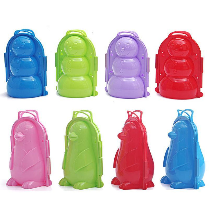 "Snö Anka Klämma för barn, färgglad och lätt plastdesign, skapar söta snöankor för lek utomhus och inomhus."