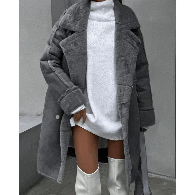 Snygg och bekväm teddy coat - Glowseva
