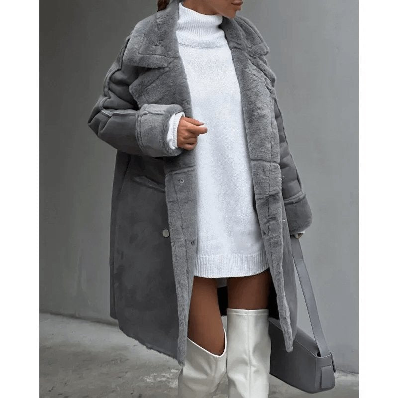 Snygg och bekväm teddy coat - Glowseva