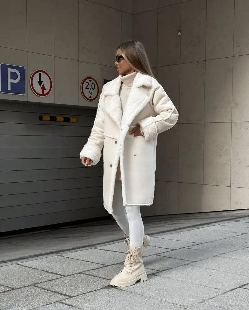Snygg och bekväm teddy coat - Glowseva