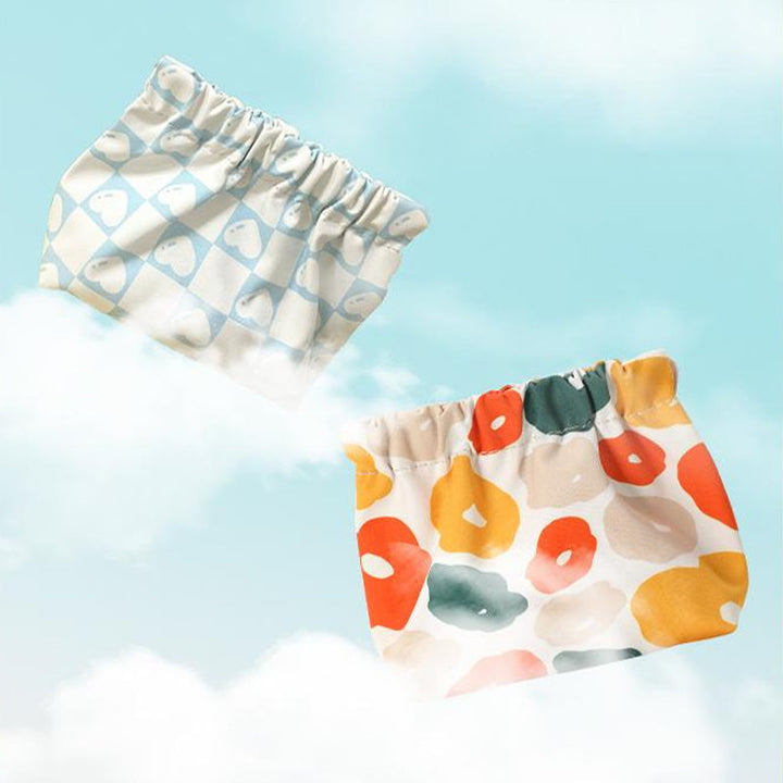 "Söt mini portabel myntväska i canvas med charmiga mönster och färger, perfekt accessoar för kvinnor, 12x5x13 cm."