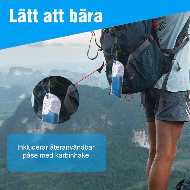 "Sportkylhandduk unisex i fiberväv grå, blå, grön, ros röd för träning och avkoppling. Mått: 30x90 cm, vikt: 51 g."