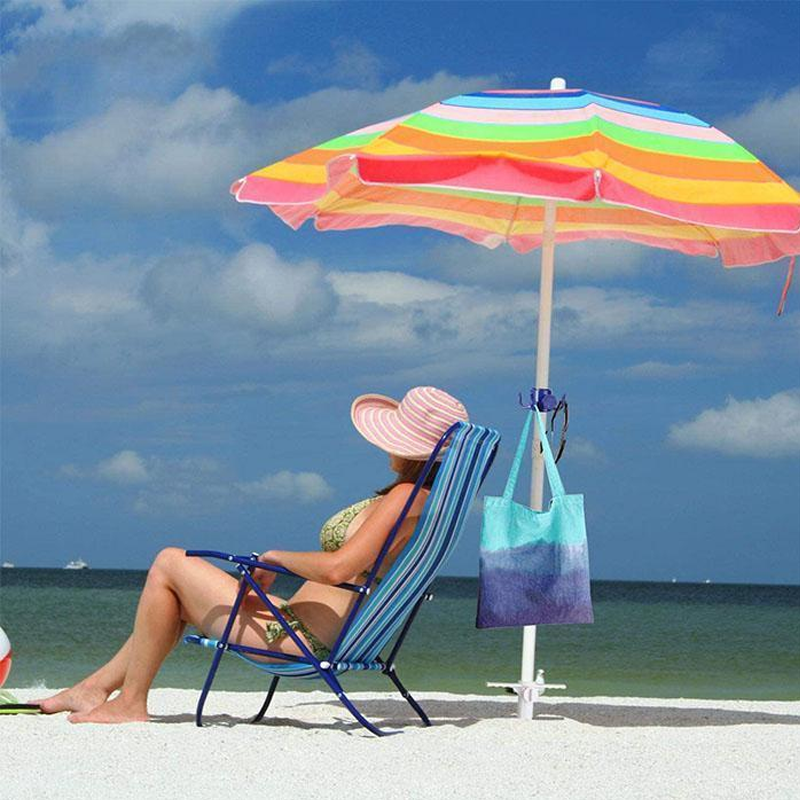 "Stabilt strandparaply med vindtåligt sandankare, perfekt för stranden, säker i vindar upp till 50 MPH."