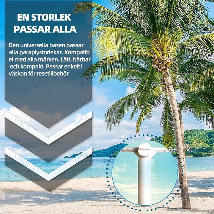 "Stabilt strandparaply med vindtåligt sandankare, perfekt för stranden, säker i vindar upp till 50 MPH."