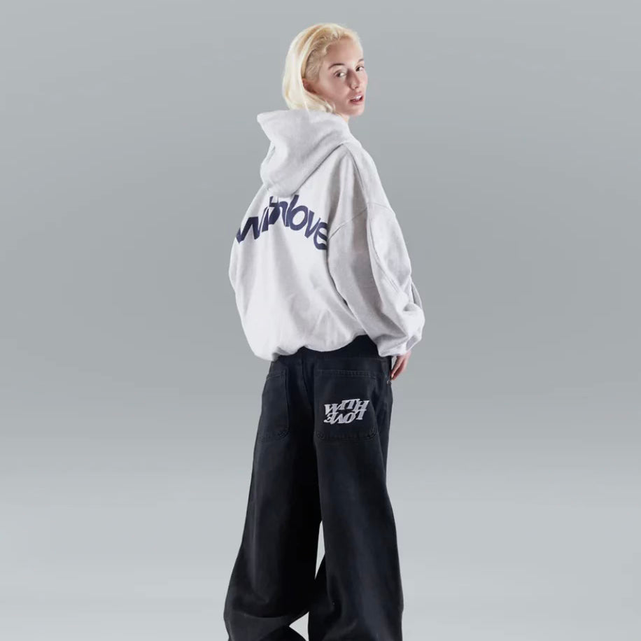 "Stilren, varm Ulrike vinterhuvtröja i grått med huva, perfekt för kalla dagar; elegant herrtröja i S till 3XL."