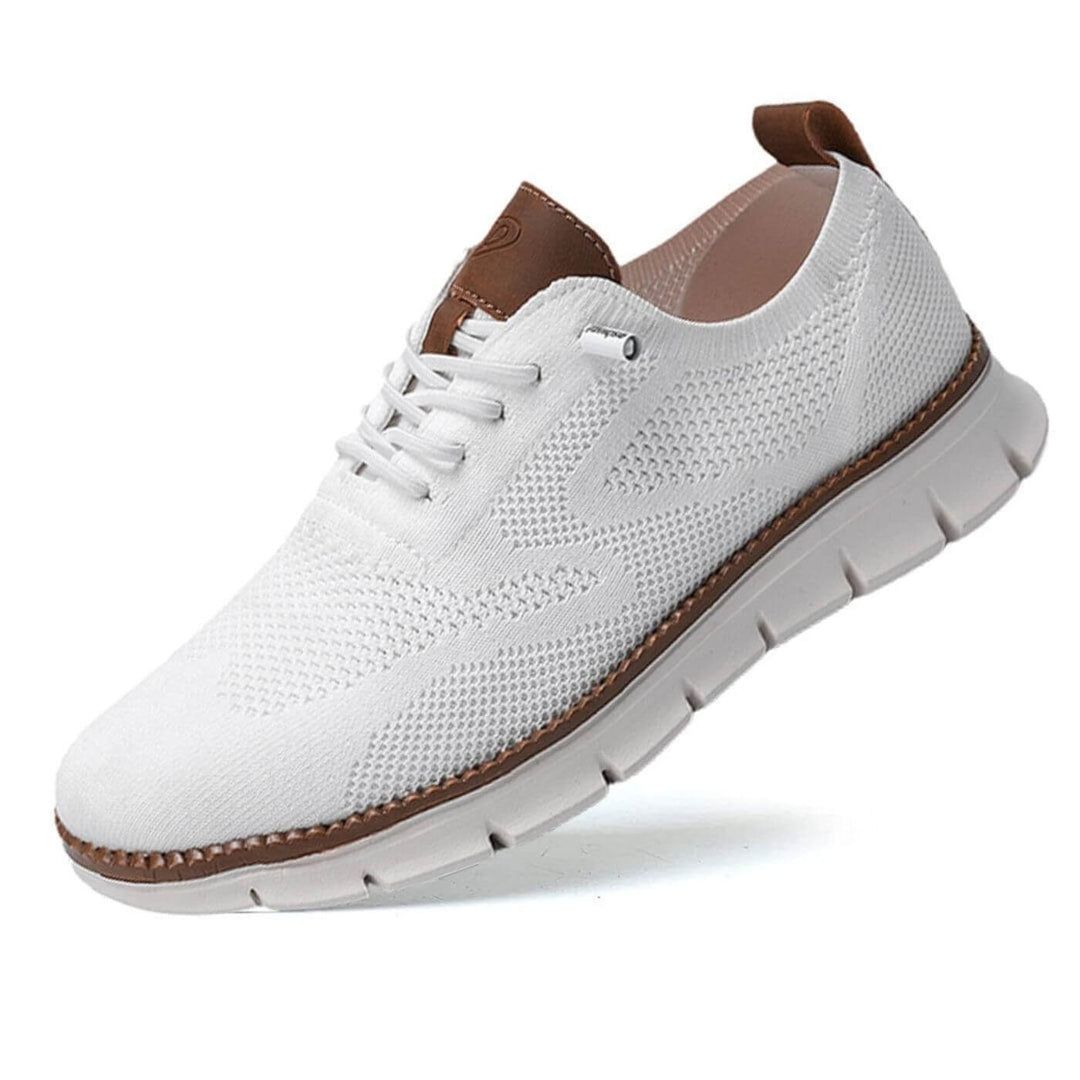 "Stilsäkra ortopediska sneakers i brun, elegant design med ortopediskt stöd och lättviktssula för maximal komfort."