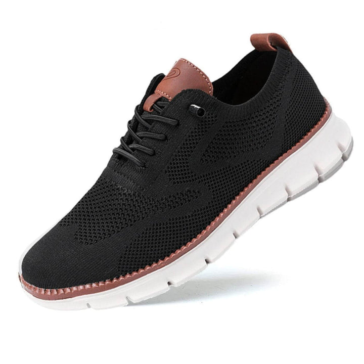"Stilsäkra ortopediska sneakers i brun, elegant design med ortopediskt stöd och lättviktssula för maximal komfort."