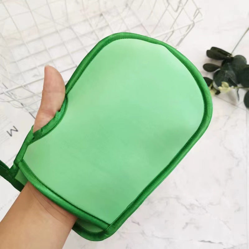Supermjuk exfolierande badvante för hudföryngring, PVA-material, olika färger, unisex, dubbelsidig, 2*15*10cm, 15g.