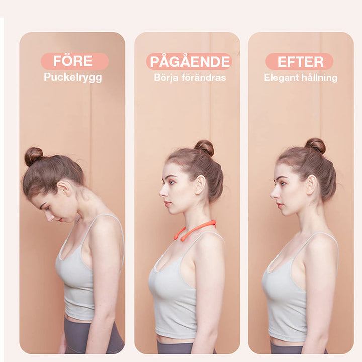 "Svart- och orangefärgat ultraljudsverktyg för nacke, främjar lymfatisk hälsa, viktminskning och kroppsrensning."