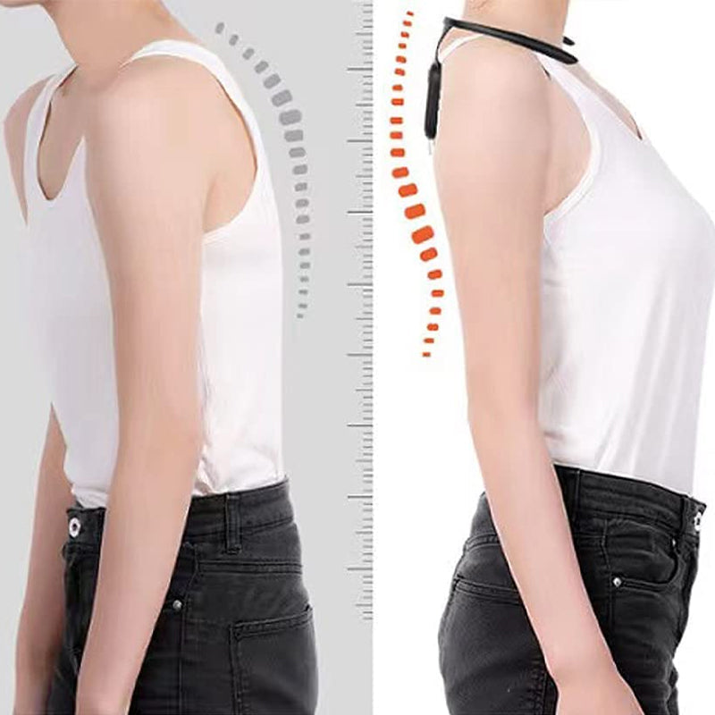 "Svart- och orangefärgat ultraljudsverktyg för nacke, främjar lymfatisk hälsa, viktminskning och kroppsrensning."