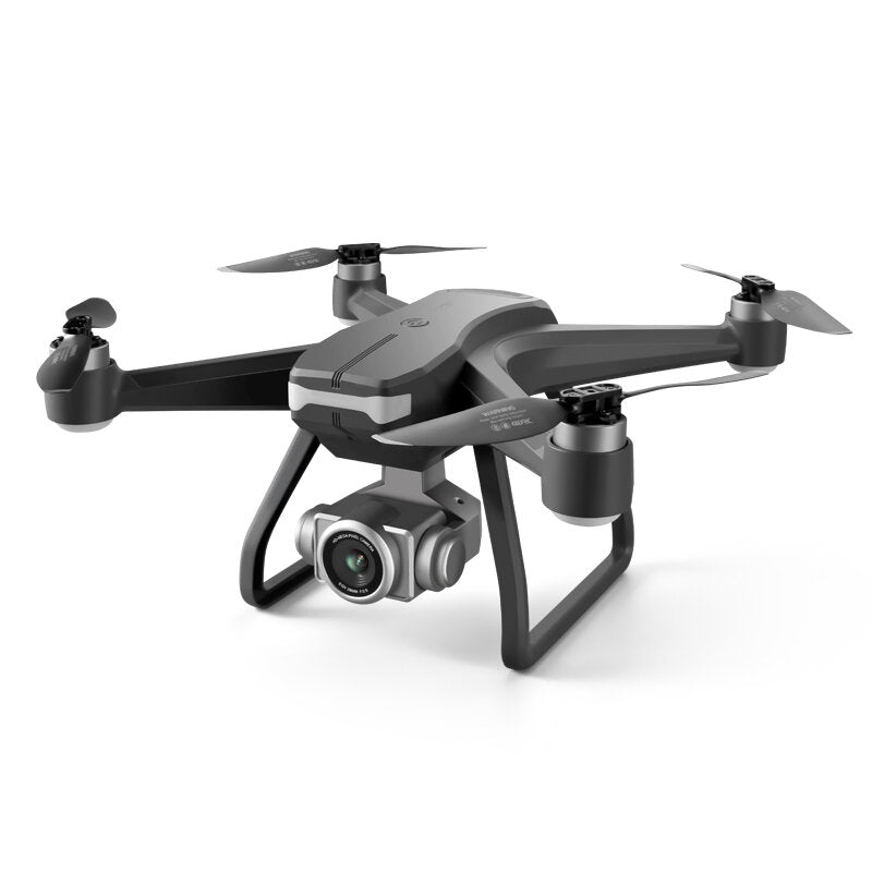 "Svart 4DRC F11 PRO 4K drönare med GPS, dual camera för flygfotografi; perfekt för nybörjare och erfarna användare."