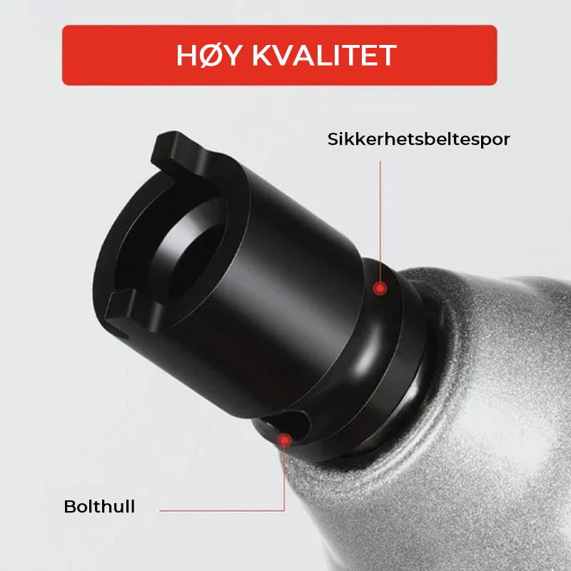 "Svart hylsnyckel för vinkelslipar i krommolybdenlegerat stål, idealisk för verkstad och hemmabruk, hållbar och mångsidig."