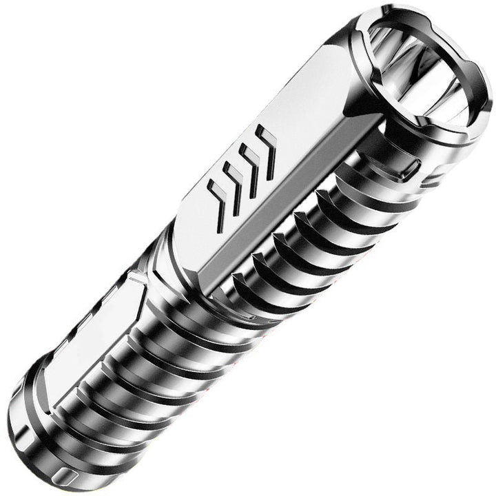 "Taktisk LED-ficklampa med 3 lägen, robust aluminium, superljus, idealisk för friluftsliv och nödsituationer."