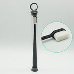 SVART HANDTAG och PLATT HUVUD