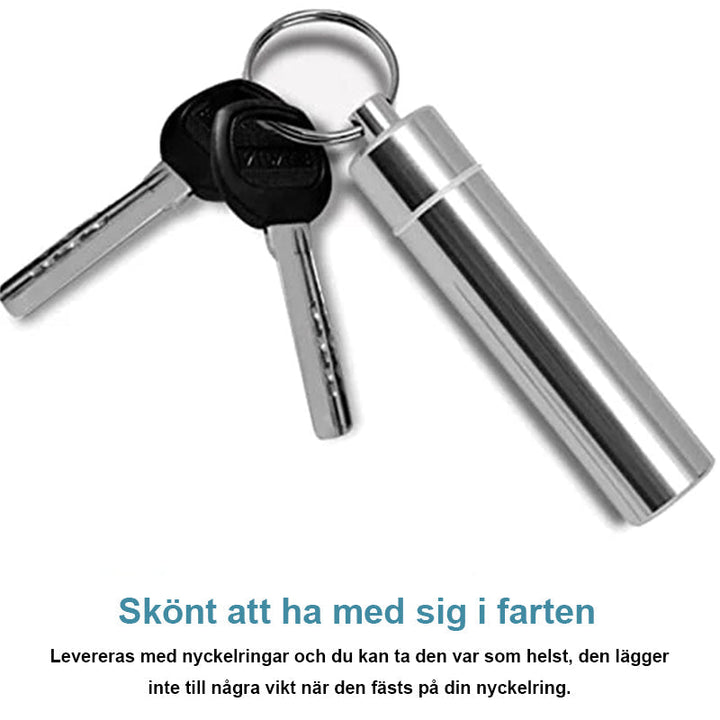 "Tandpetare i rostfritt stål, set om 7. Elegant design och hållbart material för optimal munhygien."