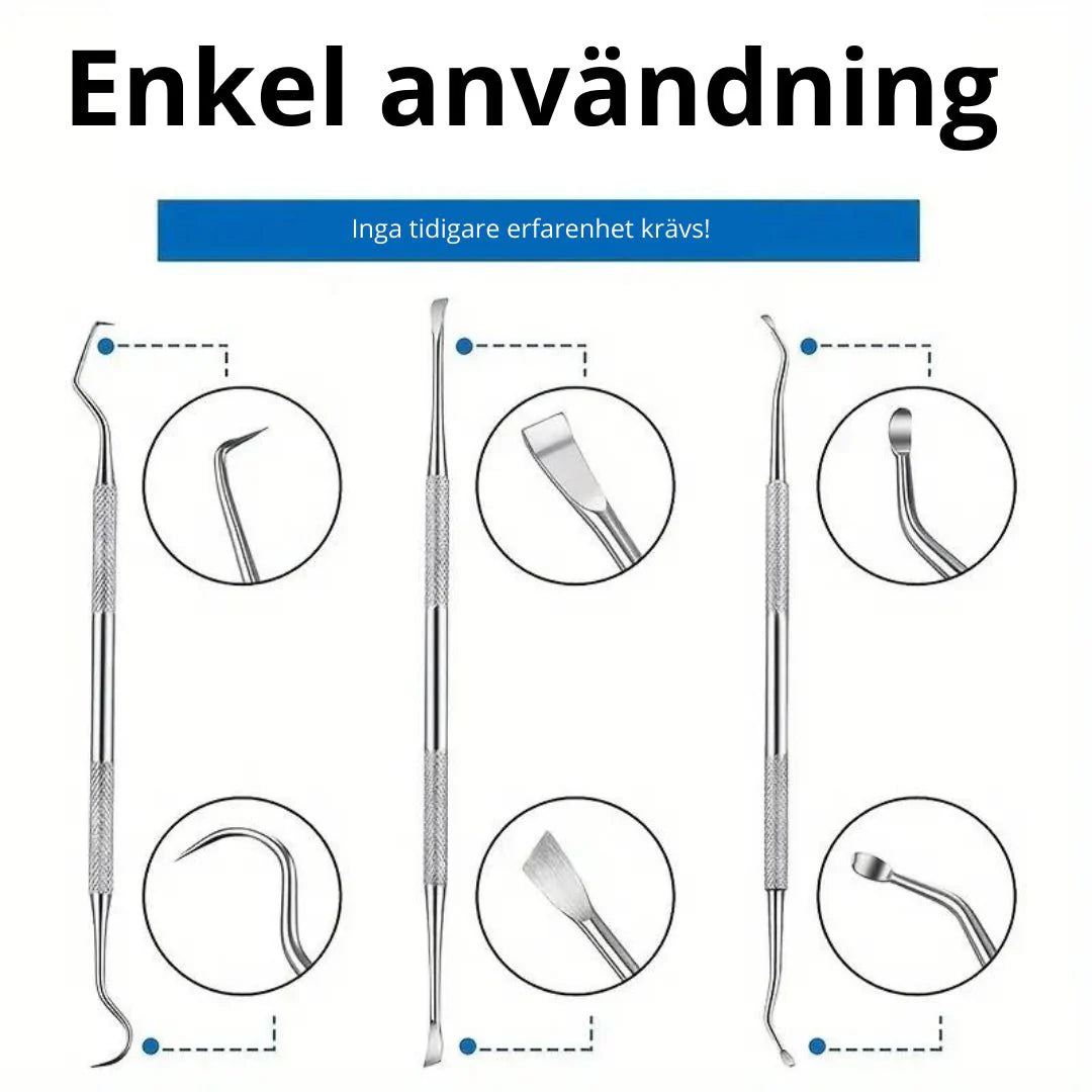 "Tandstensskrapa 3 set för hund & katt, enkel tandvård hemma, säker rengöring för husdjurs tänder."