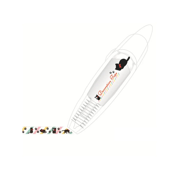 "Tejppenna med mönster, perfekt för dagbok och pyssel, i form av en penna med olika dekorationer och teman."