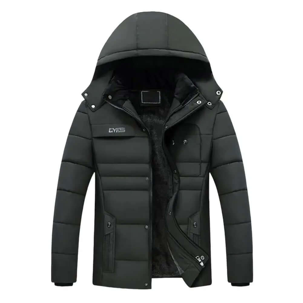 Thermal Hooded - jacka för män – Stil och Komfort i Kallt Väder - Glowseva