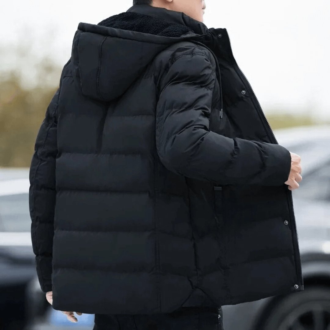 Thermal Hooded - jacka för män – Stil och Komfort i Kallt Väder - Glowseva