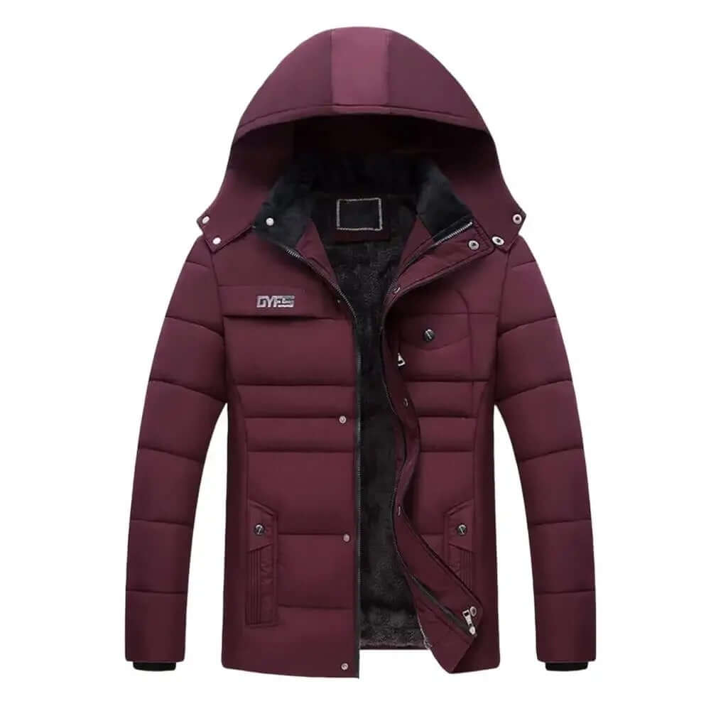 Thermal Hooded - jacka för män – Stil och Komfort i Kallt Väder - Glowseva