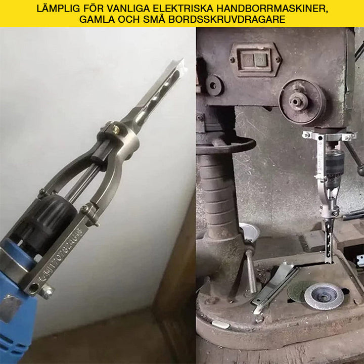 "Träbearbetning borrbitar adapter med fyrkantig hålkapacitet, koppar, precisionsverktyg för DIY-projekt"