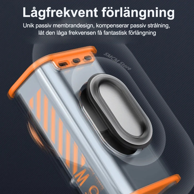 Trådlös Bluetooth-högtalare med LED-ljus, transparent akryl, färgrik ljusshow. Perfekt för alla tillfällen.