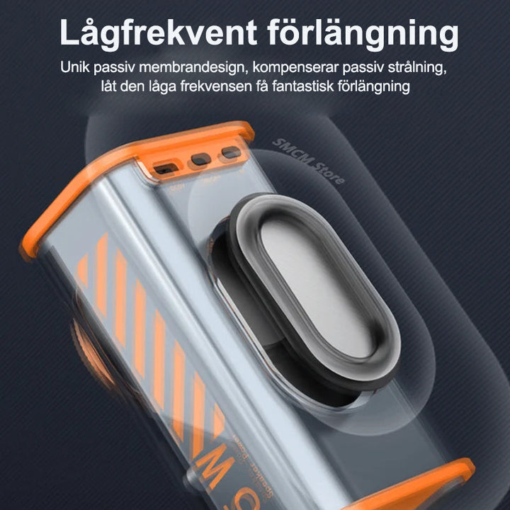 Trådlös Bluetooth-högtalare med LED-ljus, transparent akryl, färgrik ljusshow. Perfekt för alla tillfällen.