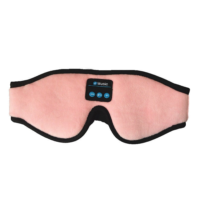 "Trådlös Bluetooth-sömnmask i mjuk velour för avkoppling, blockerar ljus, lyssna på musik. Perfekt för resor och meditation."