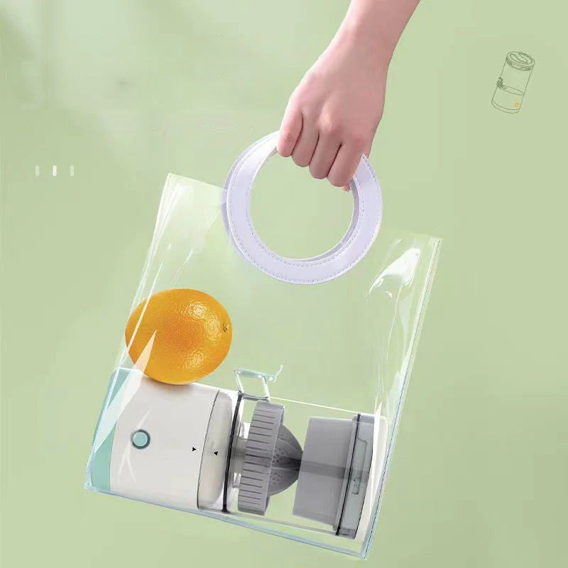 "Trådlös elektrisk juicepress med modern kompaktdesign för enkel och snabb juicning av frukter och grönsaker."
