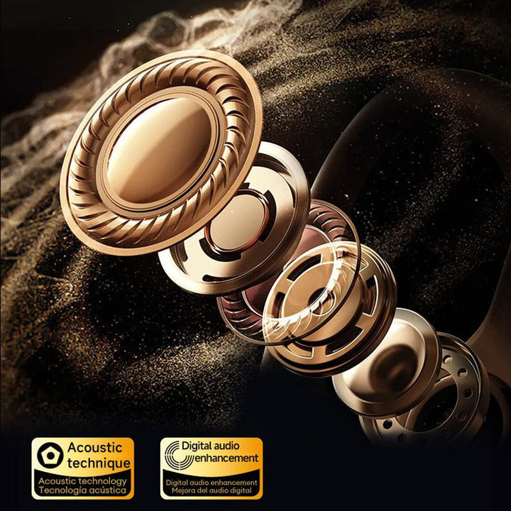 "Trådlösa benledning Bluetooth hörlurar, ergonomisk design, hudfärgad, idealisk för bekväm och medveten ljudupplevelse."