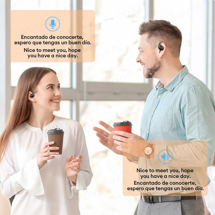 "Trådlösa benledning Bluetooth hörlurar, ergonomisk design, hudfärgad, idealisk för bekväm och medveten ljudupplevelse."