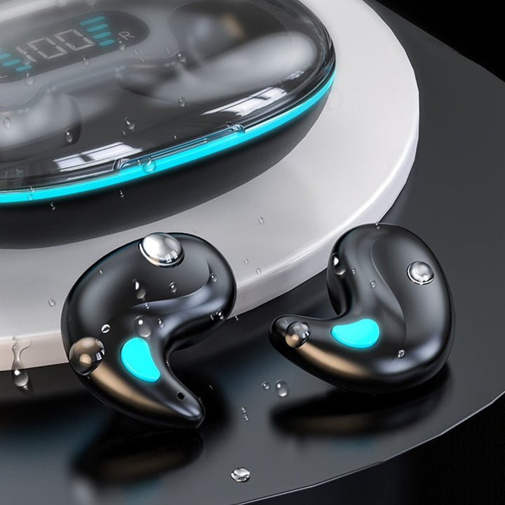 "Trådlösa Bluetooth-öronsnäckor med benledning, ergonomisk design, flera färger, för både män och kvinnor"