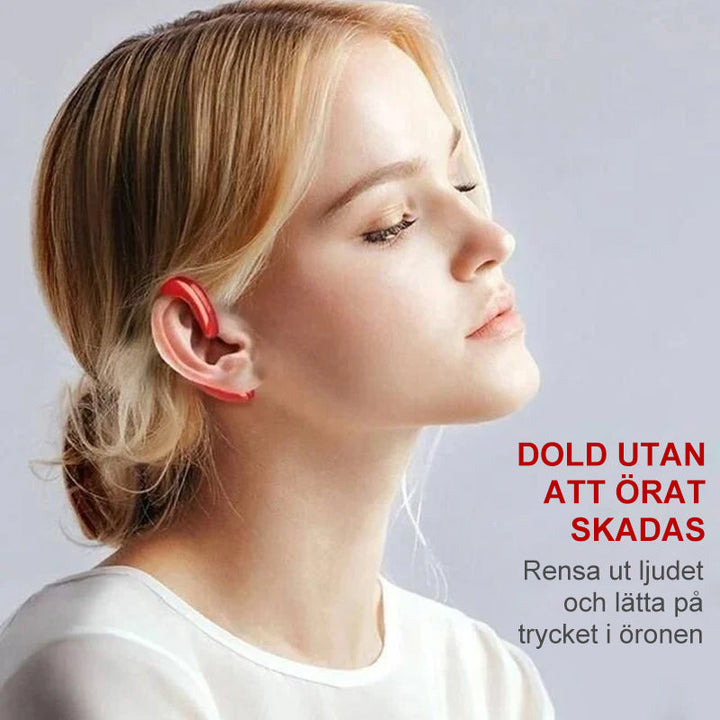 Trådlösa Bone Conduction Bluetooth-hörlurar med ergonomisk design, kristallklart ljud och öppen öronkomfort klara för musik o