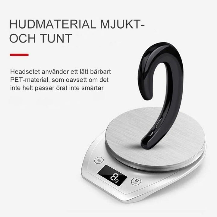 Trådlösa Bone Conduction Bluetooth-hörlurar med ergonomisk design, kristallklart ljud och öppen öronkomfort klara för musik o