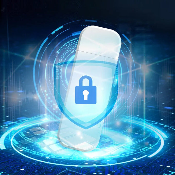 Trådlöst bärbart WiFi nätverkskort med dubbla antenner, svart design, för snabb och stabil internetanslutning.