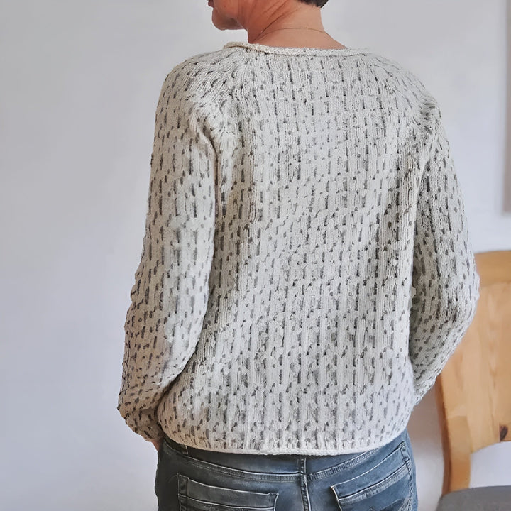 "Trendig Allis tröja för kvinnor, bekväm passform, mångsidig, eleganta detaljer, passar både till jeans och kjol."